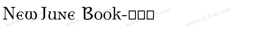NewJune Book字体转换 NewJune Book字体转换